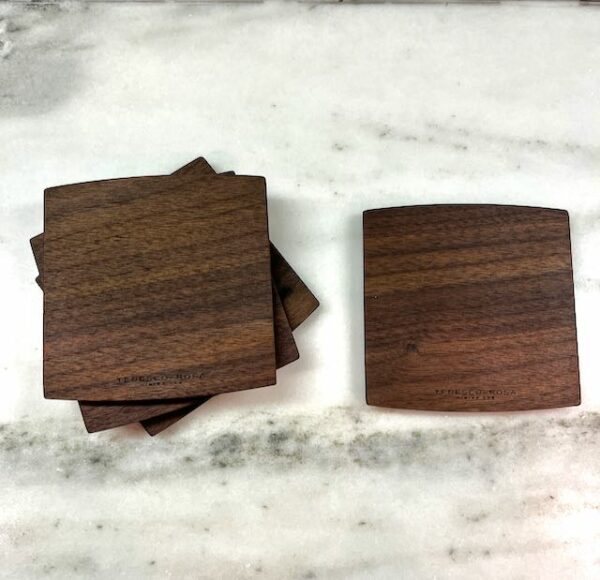 Tedesco Rosa Walnut Coasters