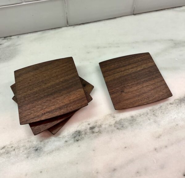 Tedesco Rosa Walnut Coasters